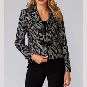 Elegant Black and Gray Women's Jacket